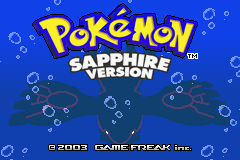 Startbild Pokémon Saphir