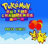 Startbild Pok&eacute;mon Puzzle Challenge